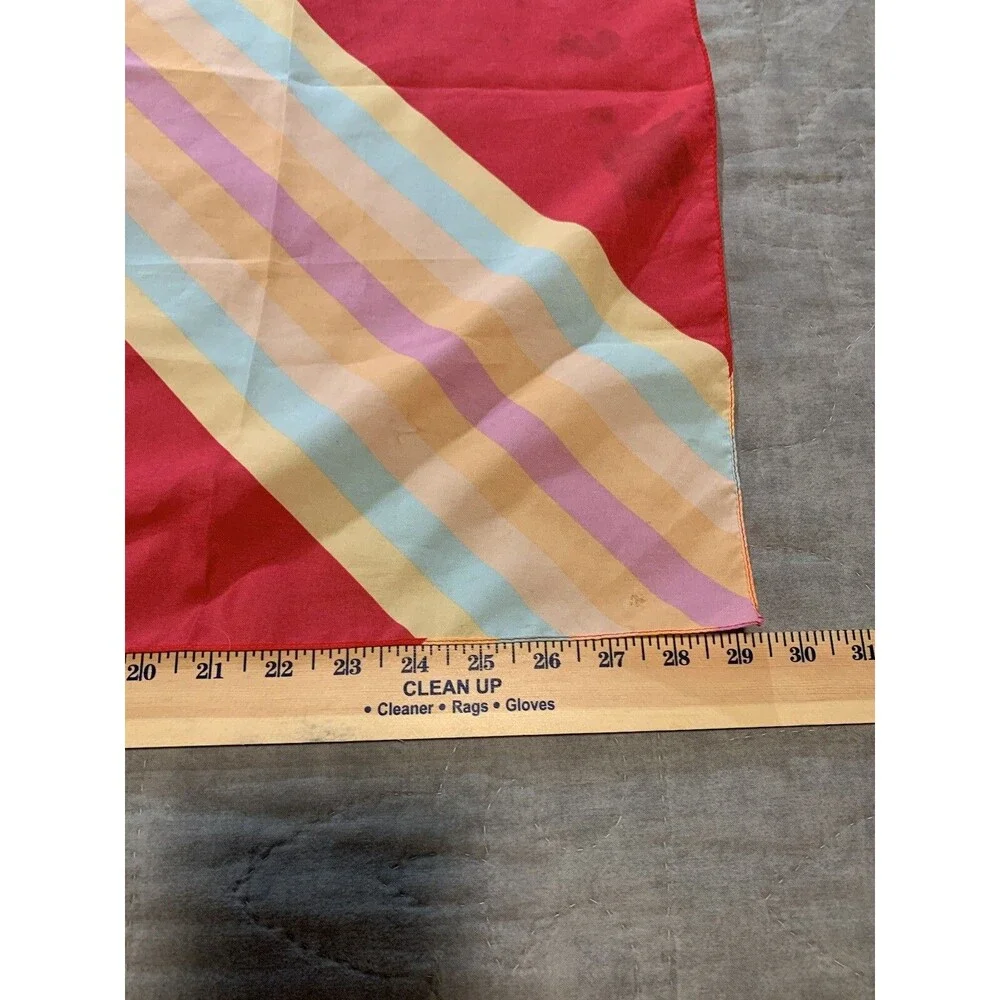 Unbranded Newport Stripes Cigarettes Logo Scarf Red & Pastel